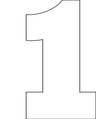 Number Stencils -- Free Printable Number Stencils