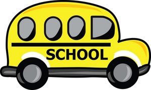 School Bus Clipart Image - A Yellow Cartoon School Bus