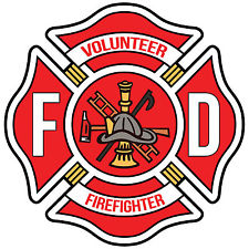 Firefighter Maltese Cross Decal