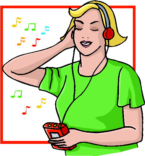 Clip Art - Clip art listening to music 235673