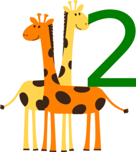 Two Baby Animals clip art - vector clip art online, royalty free ...