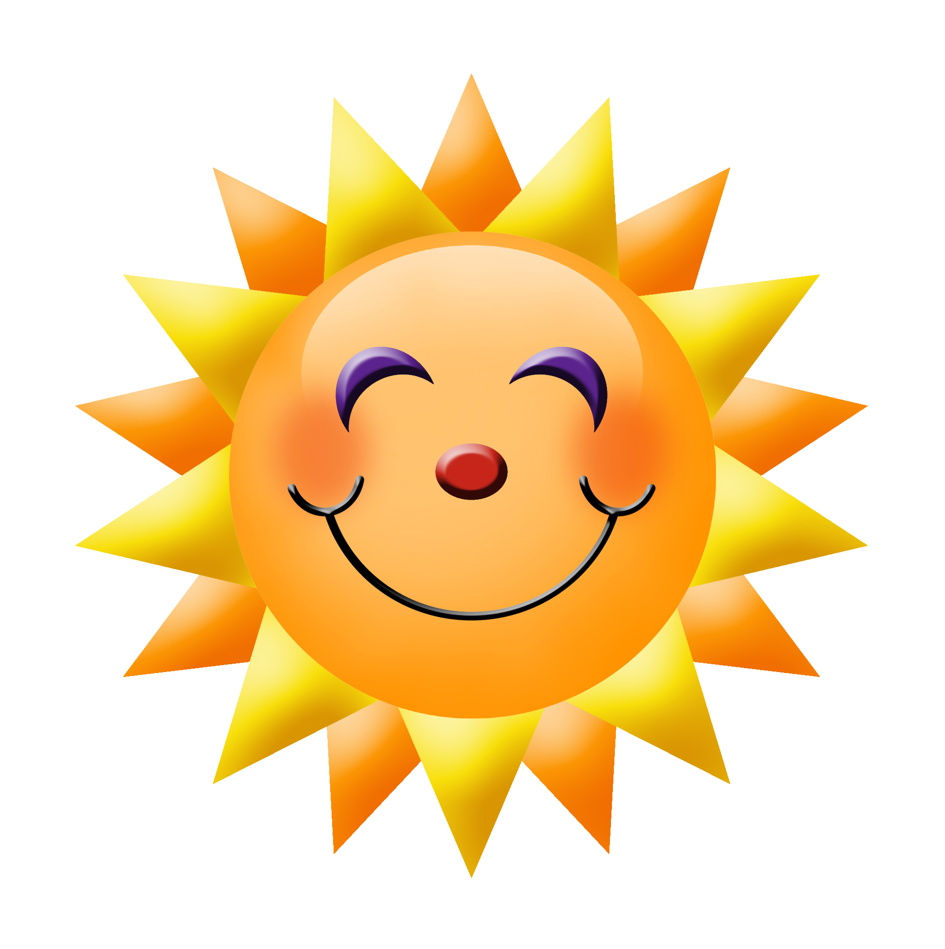 Smiley Sunshine Clip Art