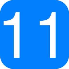 The Number 11 Clipart - Free to use Clip Art Resource