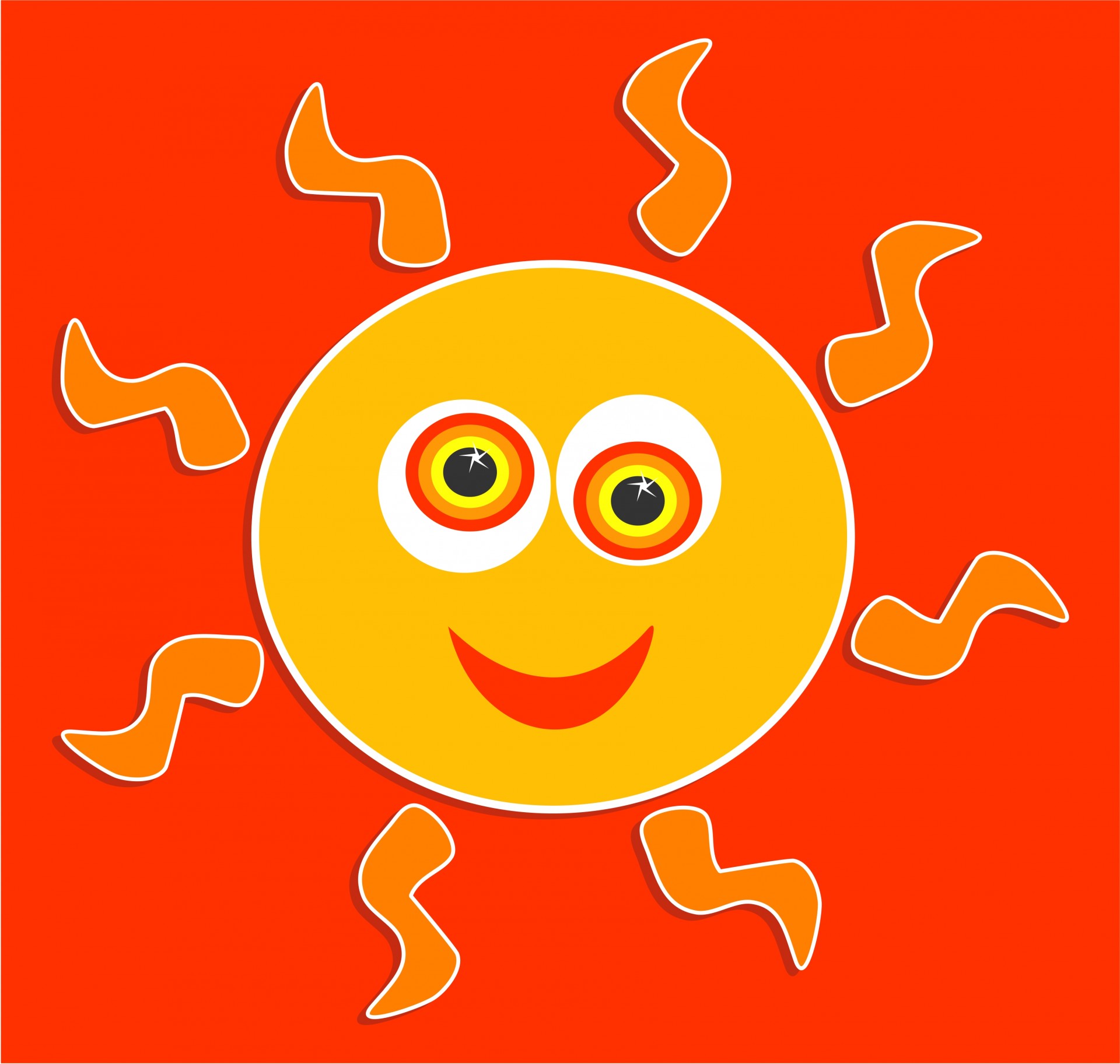 Happy Sun Cartoon Free Stock Photo - Public Domain Pictures