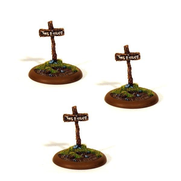 thebattleforge 28mm Wargames - Wooden Village Sign Posts x3 Mint ...