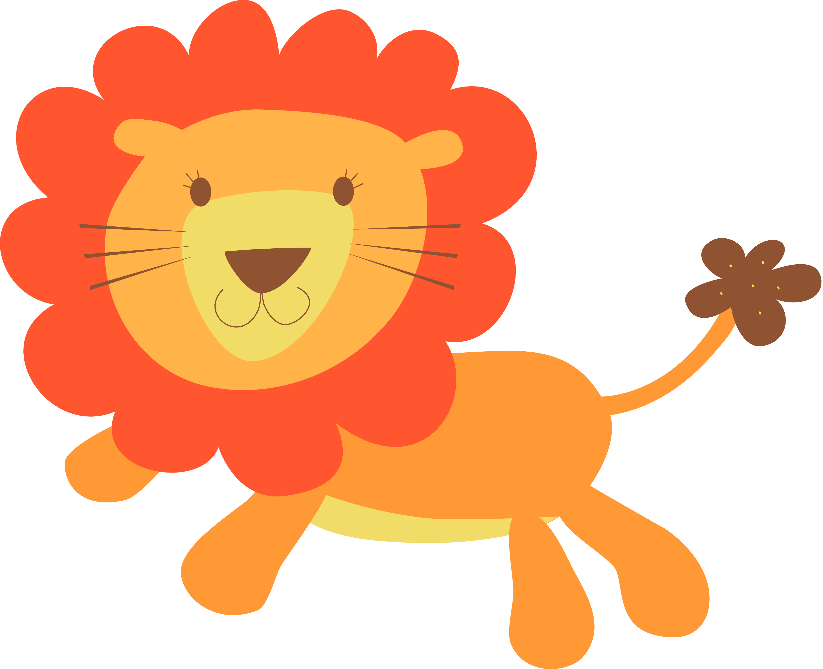 Animated lion clipart