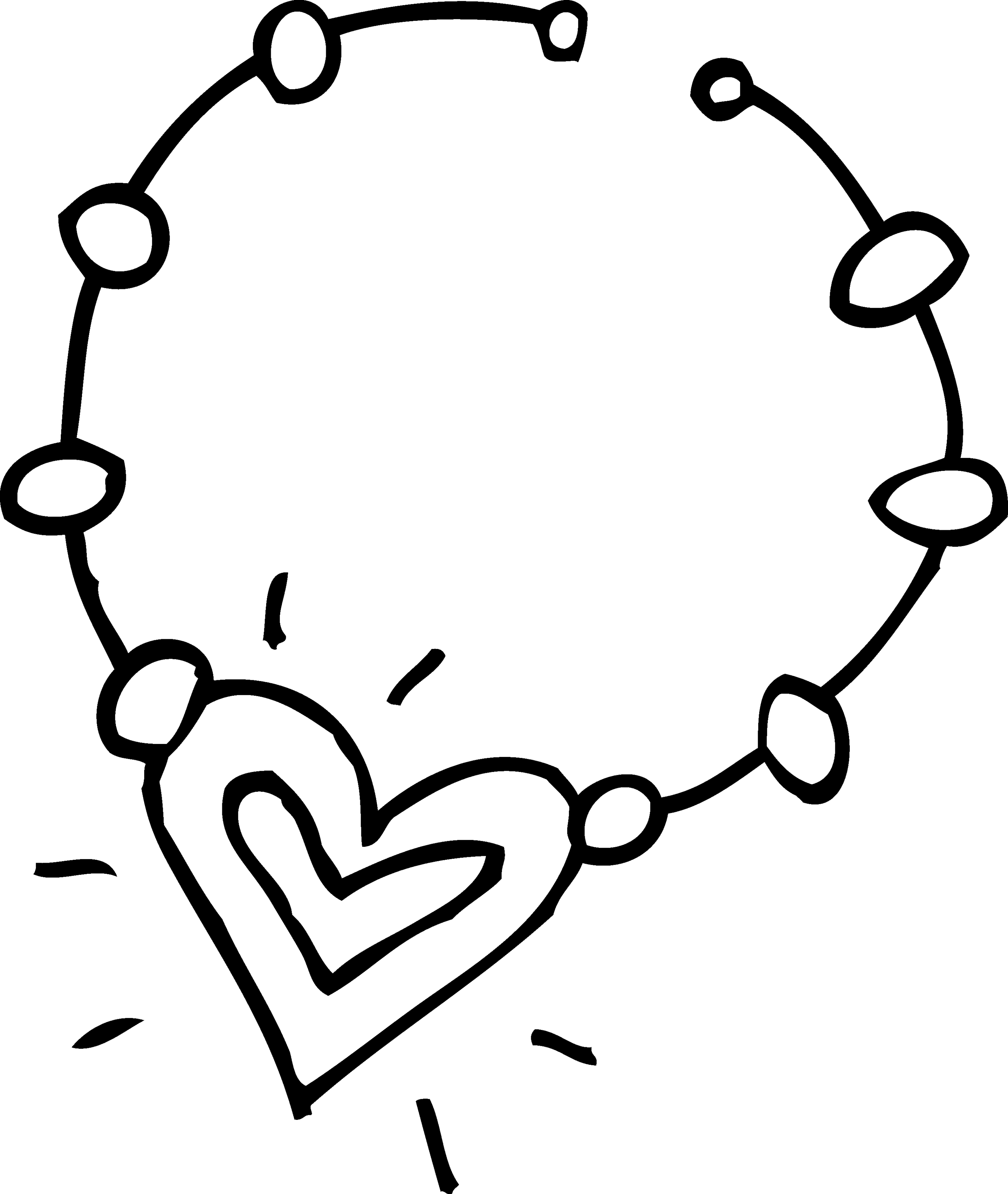 Necklace Clip Art Jos Gandos Coloring Pages For Kids Clipart ...