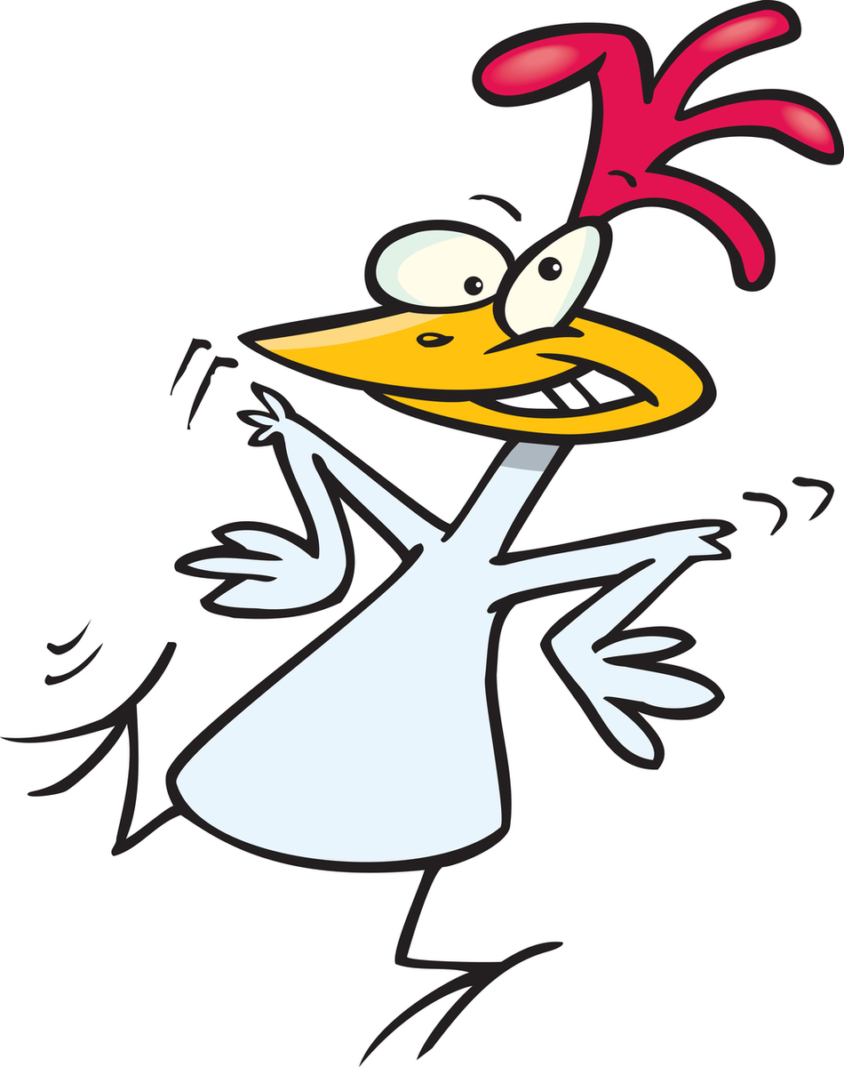 Dancing chicken clipart