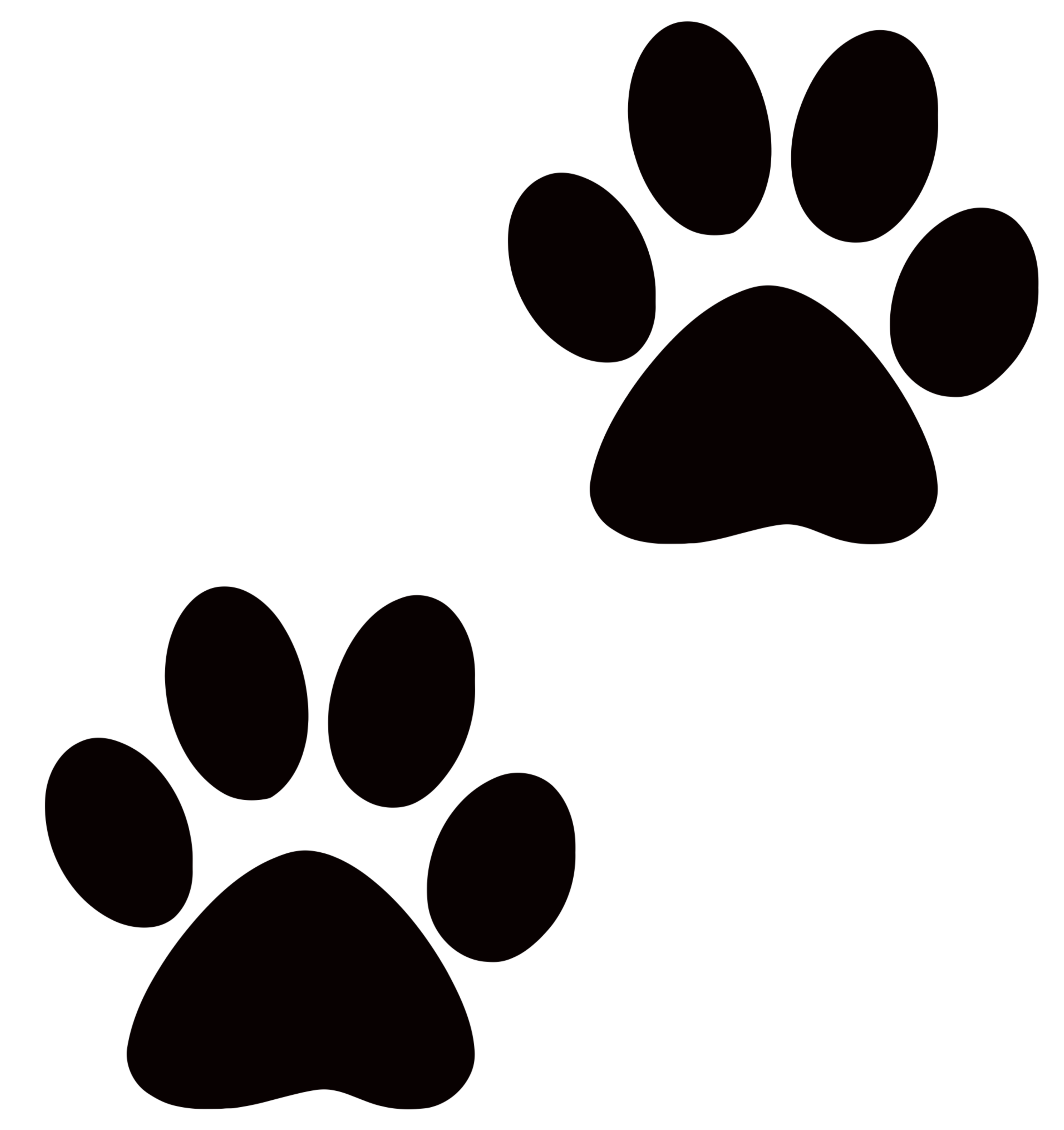Black Paw Transparent - ClipArt Best