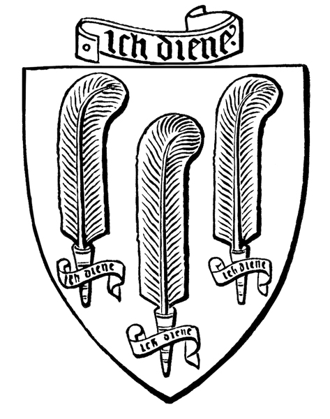 Family Crest Coat of Arms :: Shield with ostrich-feather badge ...