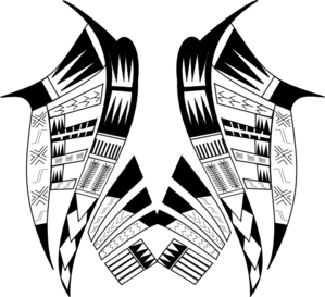 Tribal Butterfly clip art - vector clip art online, royalty free ...