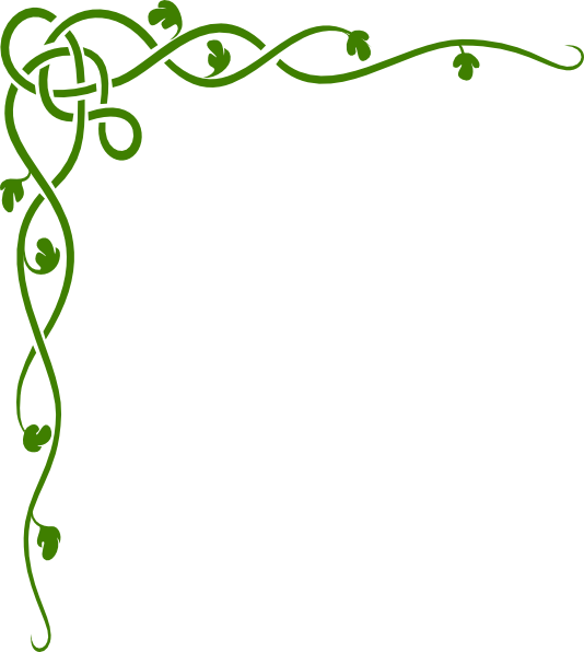 Border Green Vine Clipart
