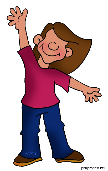Girl Waving Goodbye Clipart