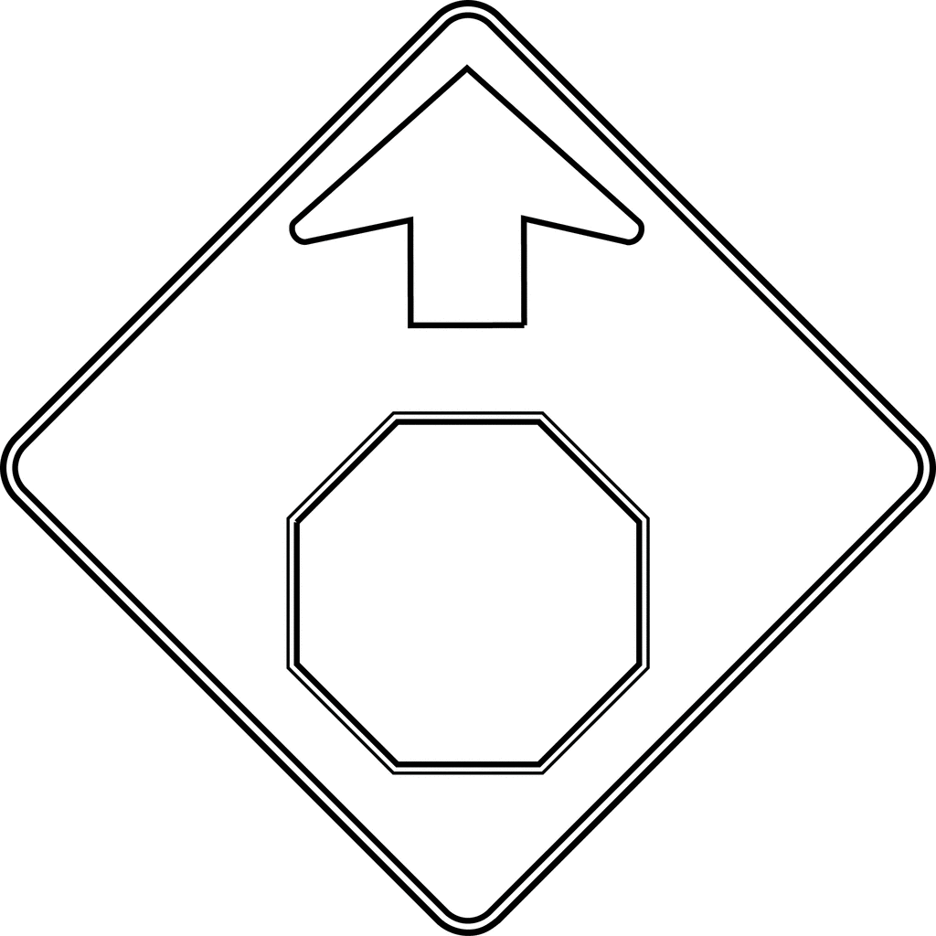 Stop Sign Outline