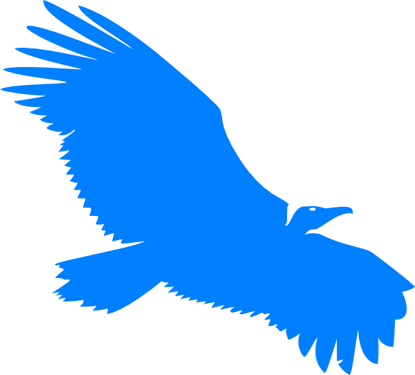 Blue Vulture Clip Art - vector clip art online ...