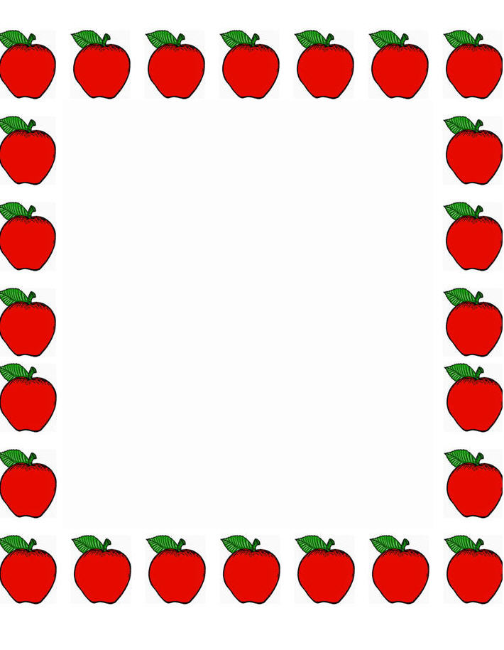 Apple Border For Word - ClipArt Best