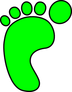 Left foot clip art