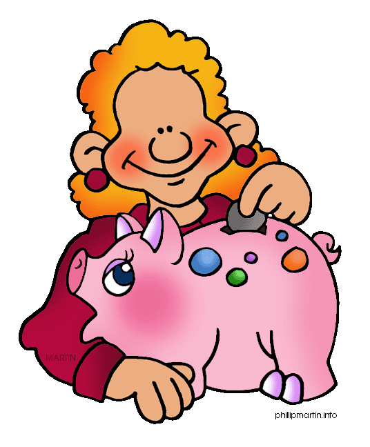 Clipart saving money