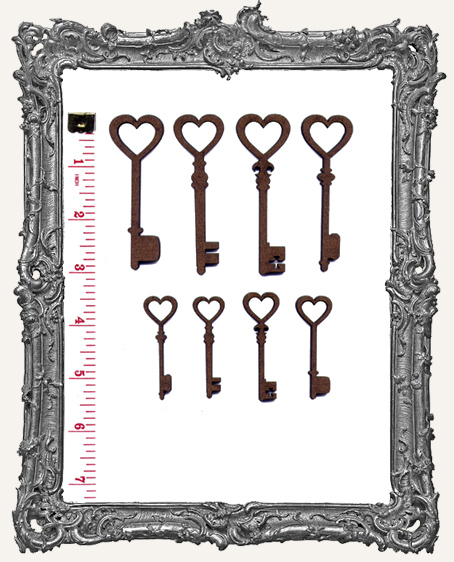 Heart Skeleton Key Cut-