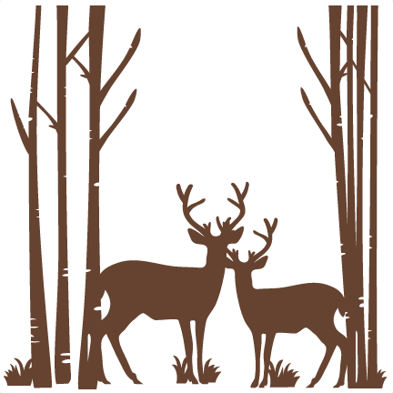 Birch tree clipart with deer - ClipartFox