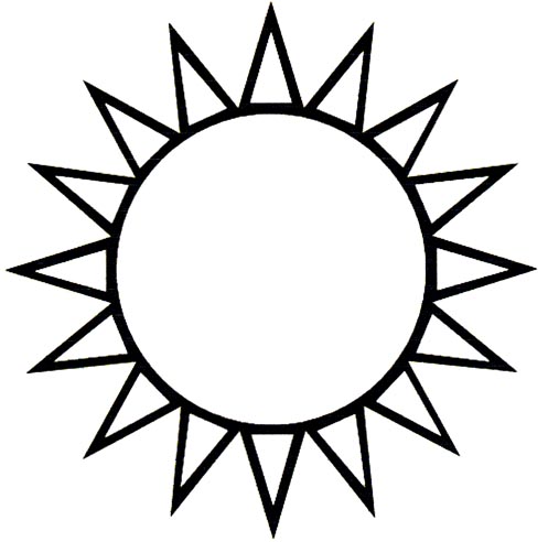 Best Photos of Sun Templates To Cut Out - Sun Templates Printable ...