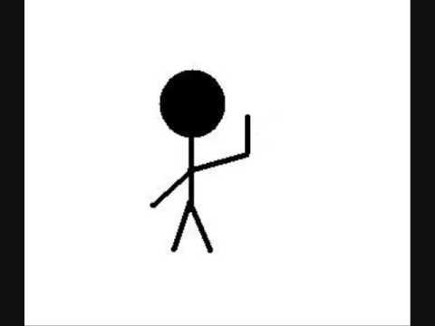 The stick man waving hi! - YouTube