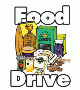 Food drive clipart border