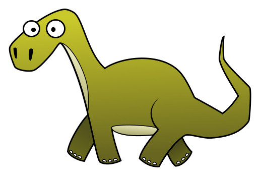 Drawing cartoon dinosaurs