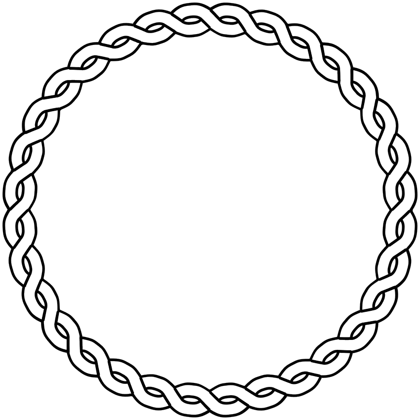 Clipart rope border circle