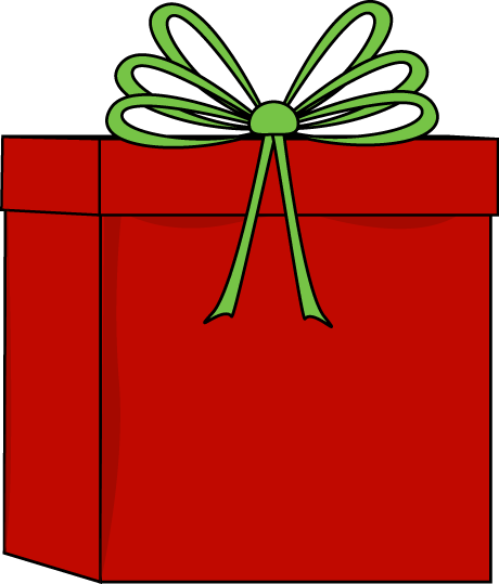 Christmas gift clipart plain