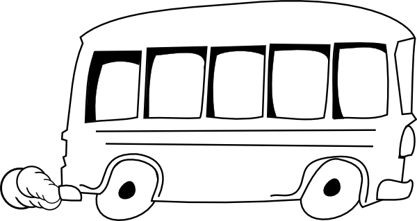 School Bus Outline clip art Free Vector
