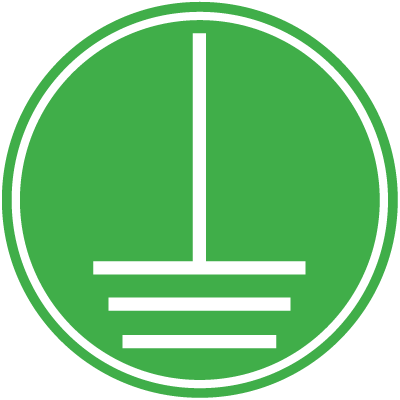 Electrical Symbol Labels-On-A-Roll - Protective Earth | Seton