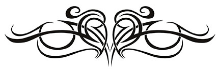 Swirly Heart Tattoo