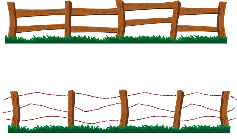 Fence Clip Art Black And White - Free Clipart Images