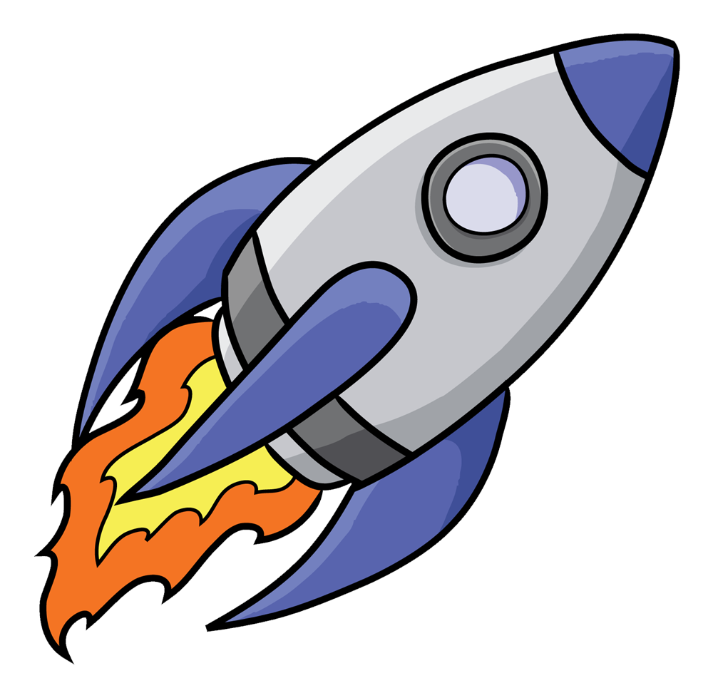 Free rocket ship clipart