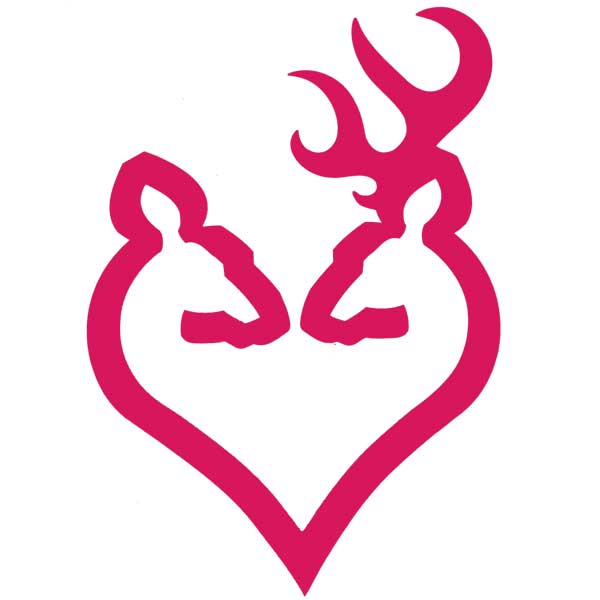 Browning | Sticker | Decal | Buckmark | Buck Heart