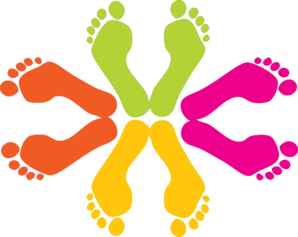 Children Walking Feet Clip Art - Free Clipart Images