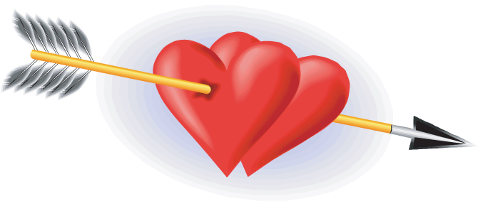 Cupid's Heart Arrow Brooch — Crafthubs