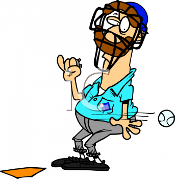 Baseball umpire clipart free