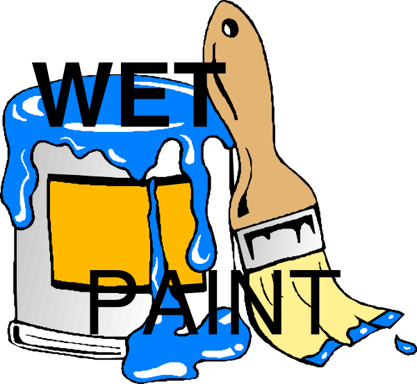 Wet Paint Clipart