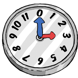 Cartoonish Analog Clock Widget