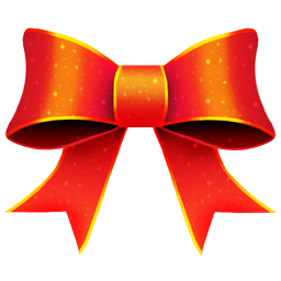 Ribbon Red Pattern Icon - Christmas Icon Set - SoftIcons.