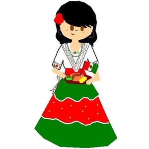 Mexican Girl Cartoon - ClipArt Best