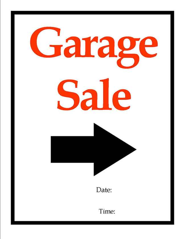 Printable Car For Sale Sign