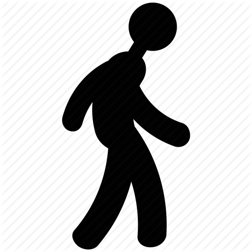 Man walking, pedestrian, person, traveler, walker, walking icon ...