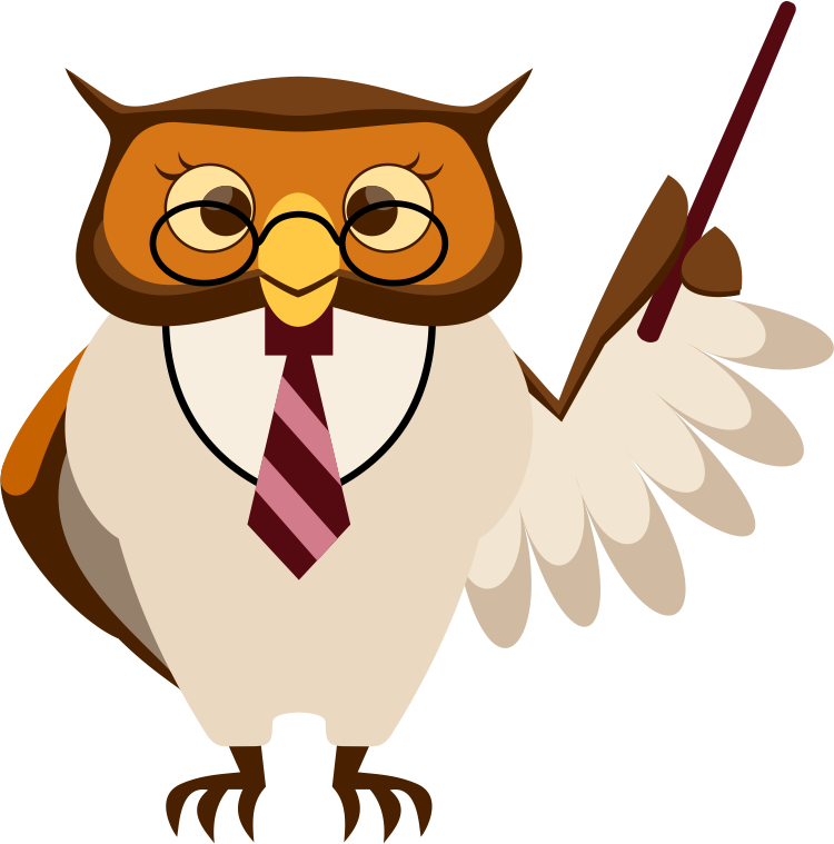 Smart owl clipart