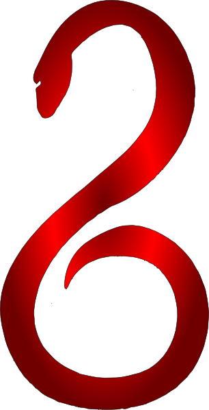 Red snake clipart