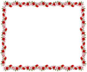 Rose Garden Page Border - Garden