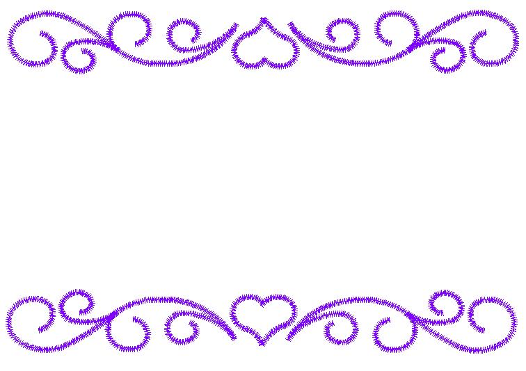 Embroidery Patterns Embroidery Design: Heart Border 2.40 inches H ...