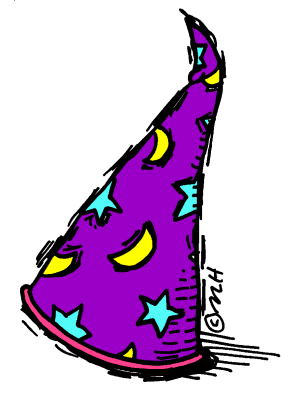 wizard's hat (in color) - Clip Art Gallery